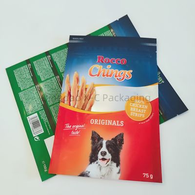satın al Evcil hayvan yiyecekleri 3 yanlı mühürlü torbalar yeniden kilitlenebilir mini küçük özel nem geçirmez gıda kalitesi renkli online manufacture