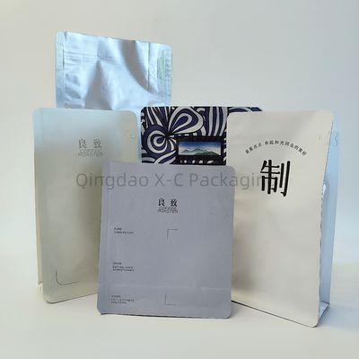 satın al BRC onaylı, kahve ve gıda depolama için özel tekrar kullanılabilir 8 yanlı mühürlü torba online manufacture