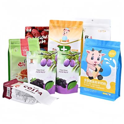 satın al Stand Up Bag Baskı Özel Kokusuz Açık Çay Atıştırmalığı Plastik Ambalaj online manufacture