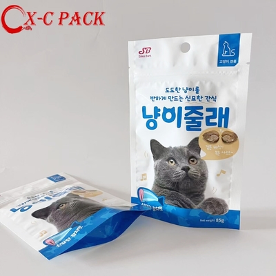 satın al Toptan Özelleştirilmiş Plastik Evcil Hayvan Maması Ambalajı Atıştırmalık Kedi Köpek Islak Evcil Hayvan Maması Poşetleri Fermuarlı Ambalaj Torbası online manufacture