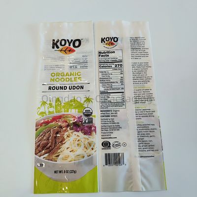 Esnek arka mühürlü torba atıştırmalık yiyecek kolay gözyaşı nem geçirmez plastik yastık Mylar torbası