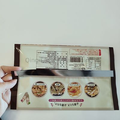 Compound Back Seal Bag Heat Sealing Plastik Back Middle Lap Seal Easy Tear Gıda ambalajı