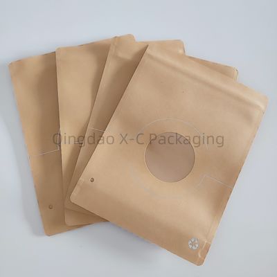Kişiselleştirilmiş Kahverengi Kraft Kağıt Çantası Rulo Özel Logo Taşıma için Basılmış