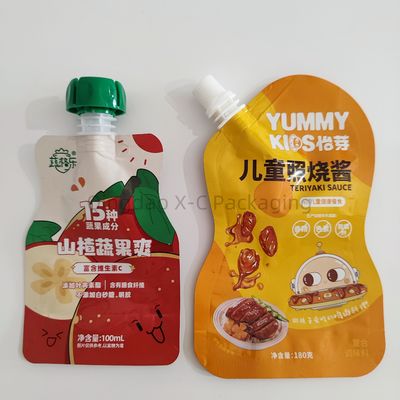 Puree Paketleme Tükle Çanta, Tükle BRC Gıda sınıfı sıvı torbalar
