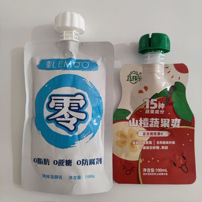 Sput Stand Up Bag Süt Meyve Çayı Soya Sütü Enerji İçeceği Şarap Kokteyl Süt Sıvı Meyve Püresi Ketçap Sos Emme Sput Bag
