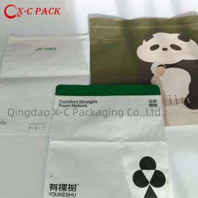CPE Kendiliğinden Dükkanlı Giyim Ayakkabıları ve Çoraplar Fermuar Torbası Şeffaf Dükkan Konforlu Depolama Logo Yazdırabilir Fermuar Kilitli Plastik Torbalar