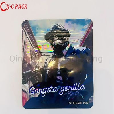 Özel Basılmış Yiyebilir Tekrar Kullanılabilir 3.5g Mylar Torbası Fermuar Kilitli Şekerleme Plastik ambalaj Alüminyum folyo torbası Kapalı Fermuar Torbası