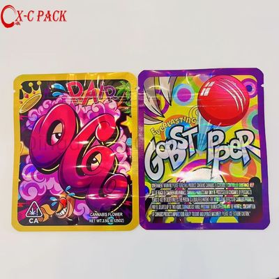3.5g 7g 14g 28g Özel Kokusuz Baskı Kutusu Cali Paketi Kurabiye Paketi Sakız 1 Oz Mylar Torbası