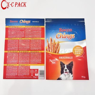 Plastik poşet ambalaj fermuar 3 taraflı mühürlü poşet küçük açık poşet mylar poşetleri ambalaj evcil hayvan köpek yemeği poşeti